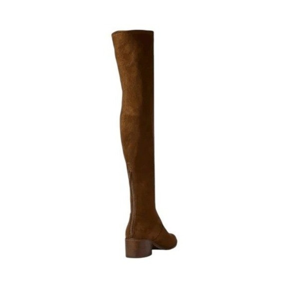 Steve Madden Georgette Over The Knee Boots Cognac Brown Suede Leather 6.5 - Picture 3 of 9